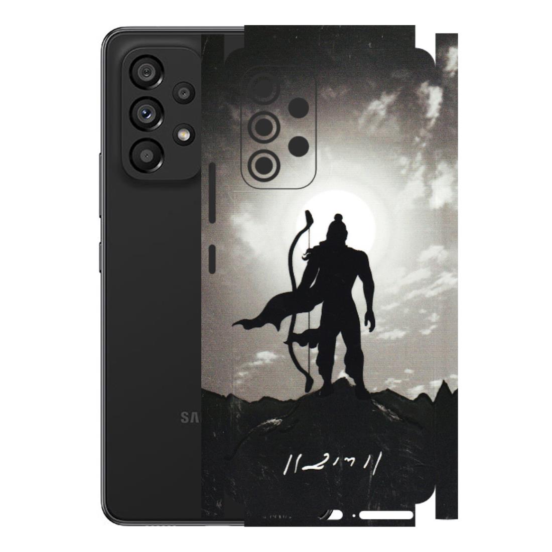 Samsung M/F/Note/Flip and C Phone Skins (All Models) - Jai Siya Ram - 3D Embossed Finish (L-200) Samsung Galaxy A53 (5G)