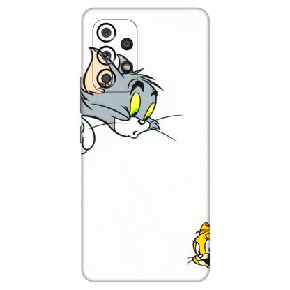 Samsung M/F/Note/Flip and C Phone Skins (All Models) - Cute Tom And Jerry - 3D Embossed Finish (L-220) Samsung Galaxy A53 (5G)