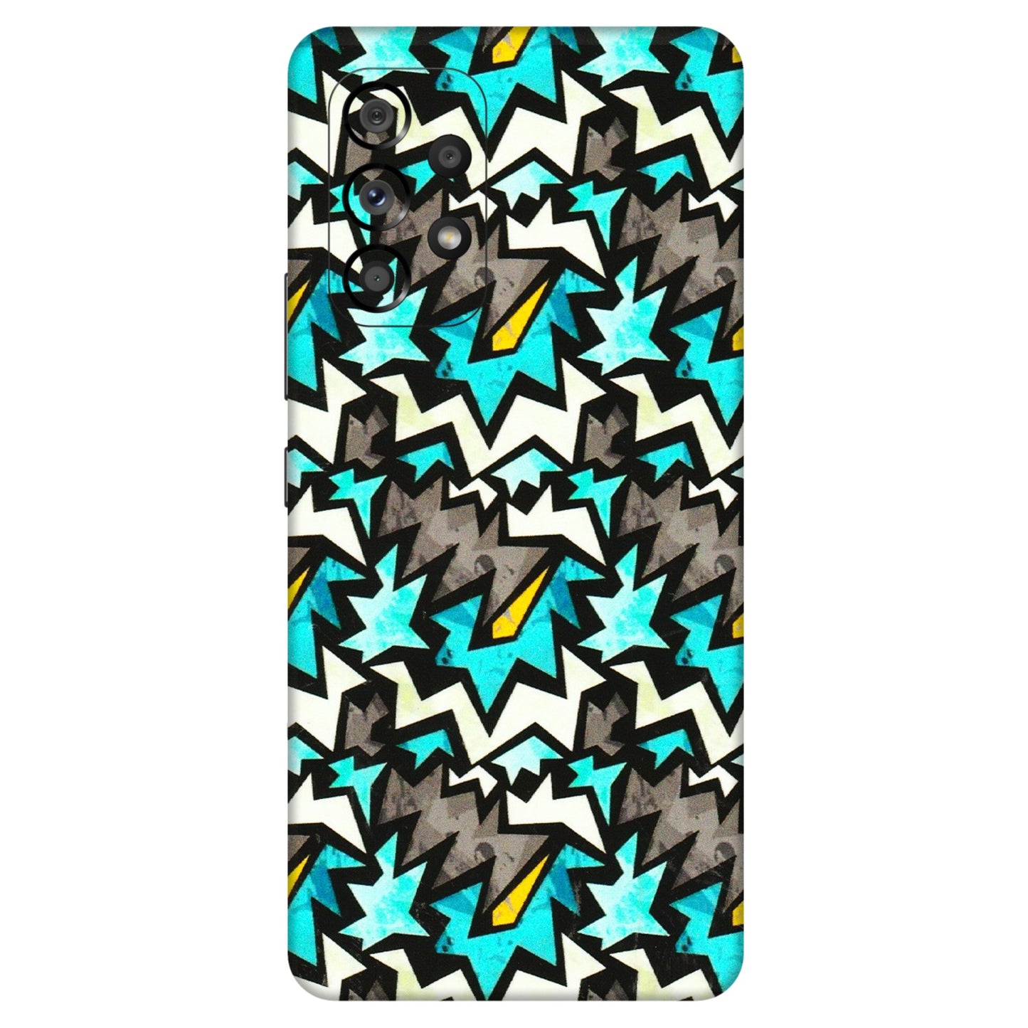 Samsung M/F/Note/Flip and C Phone Skins (All Models) - Funky Zig Zag - 3D Embossed Finish (L-223) Samsung Galaxy A53 (5G)