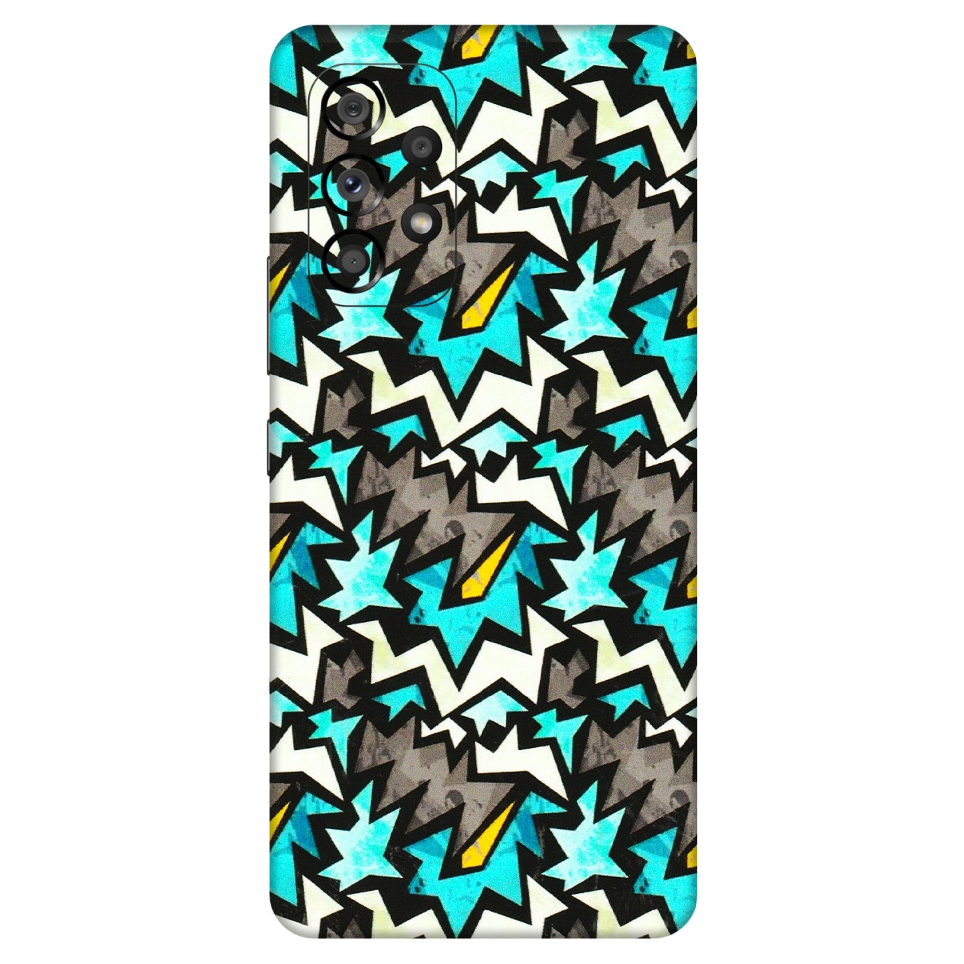 Samsung M/F/Note/Flip and C Phone Skins (All Models) - Funky Zig Zag - 3D Embossed Finish (L-223) Samsung Galaxy A53 (5G)