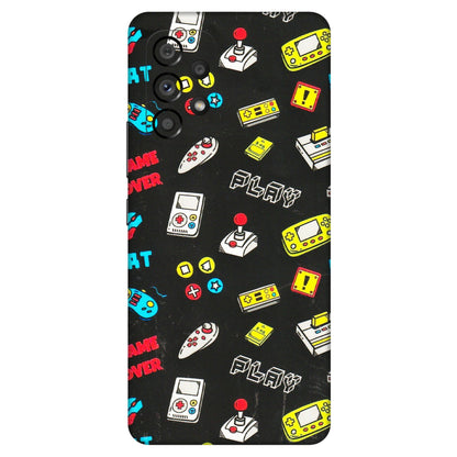 Samsung M/F/Note/Flip and C Phone Skins (All Models) - Gaming Doodles - 3D Embossed Finish (L-224) Samsung Galaxy A53 (5G)