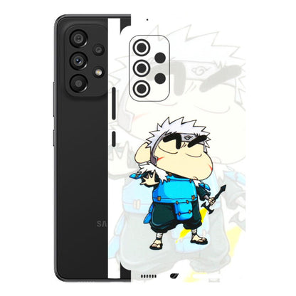 Samsung M/F/Note/Flip and C Phone Skins (All Models) - Angry Young Shinchan - 3D Embossed Finish (L-226) Samsung Galaxy A53 (5G)