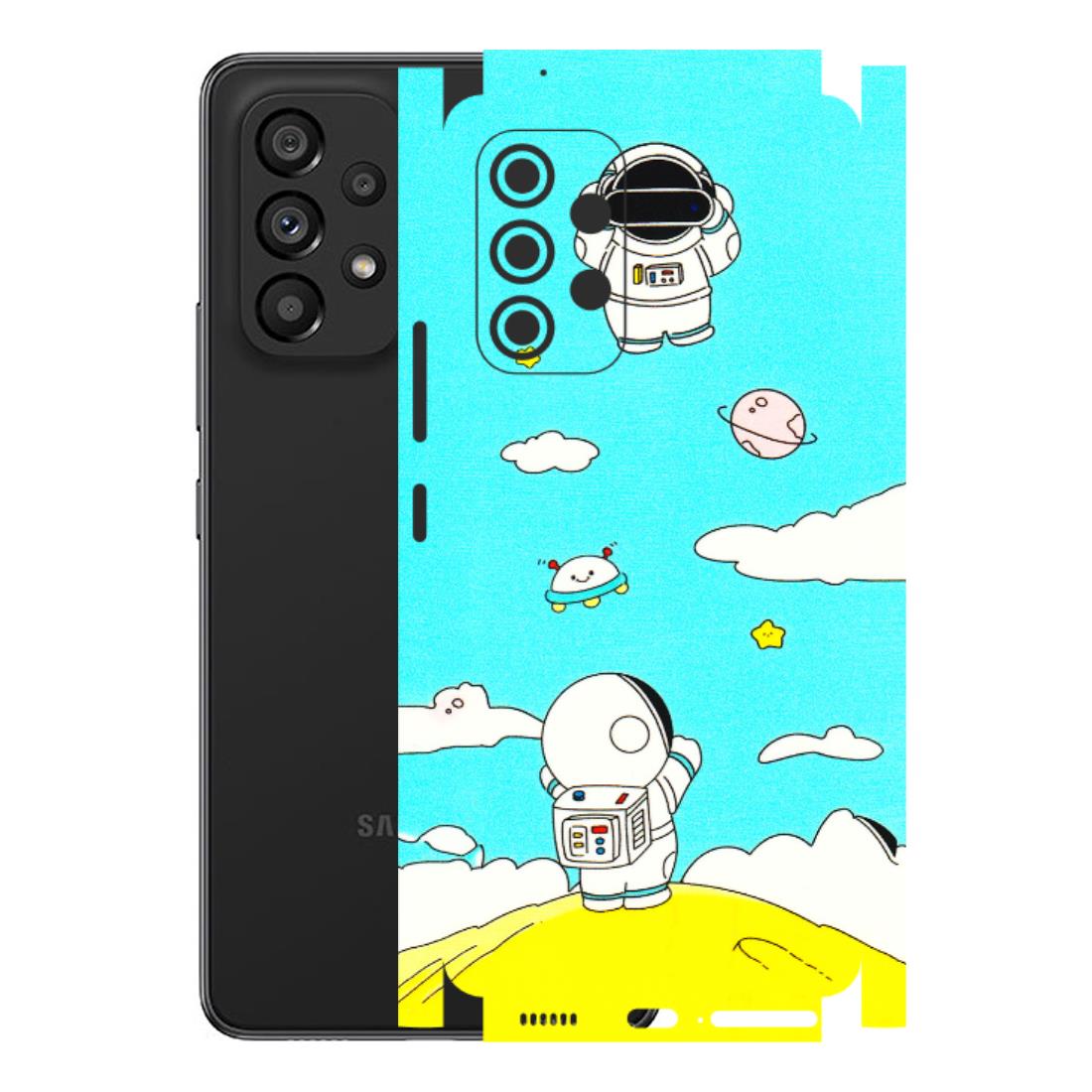 Samsung M/F/Note/Flip and C Phone Skins (All Models) - Blue Skies Astro Float - 3D Embossed Finish (L-230) Samsung Galaxy A53 (5G)
