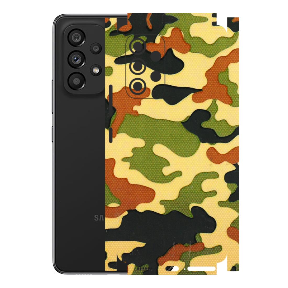 Samsung M/F/Note/Flip and C Phone Skins (All Models) - Indian Military - 3D Embossed Finish (L-234) Samsung Galaxy A53 (5G)