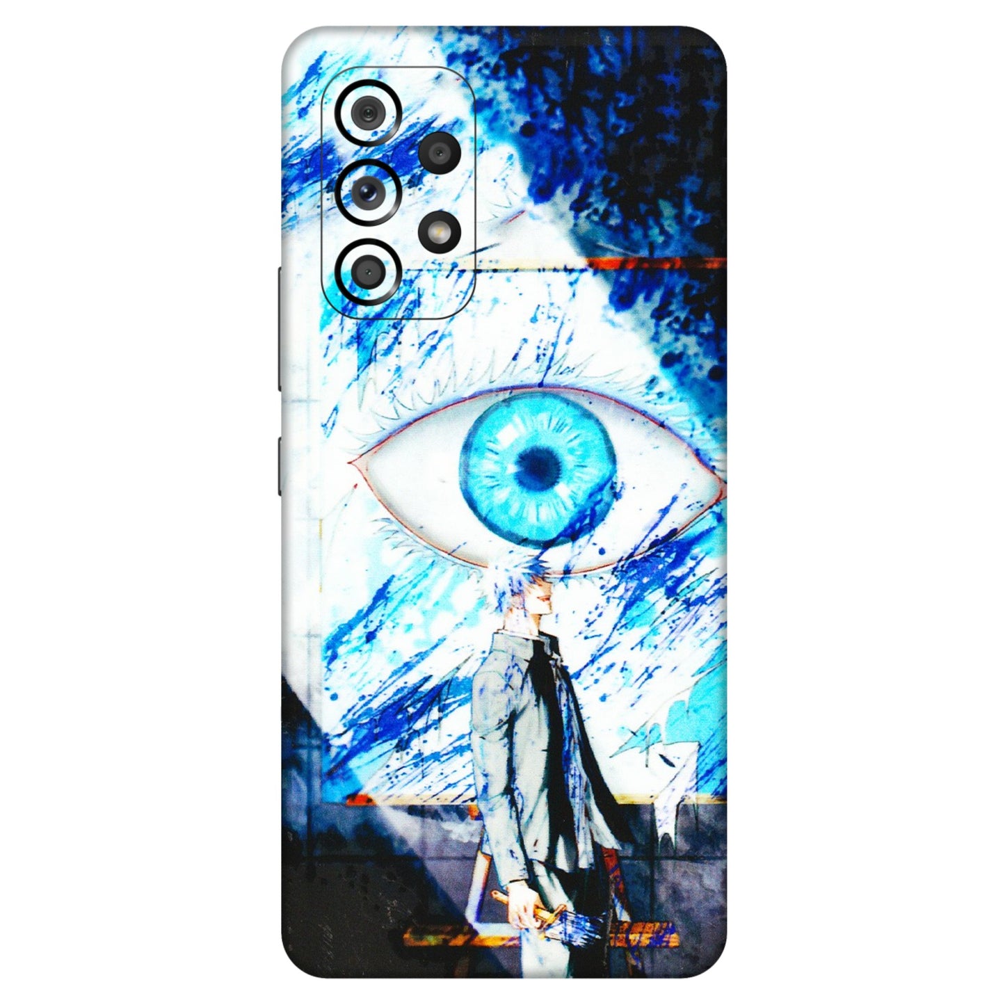 Samsung M/F/Note/Flip and C Phone Skins (All Models) - Gojo Satoru evil eye - 3D Embossed Finish (L-239) Samsung Galaxy A53 (5G)