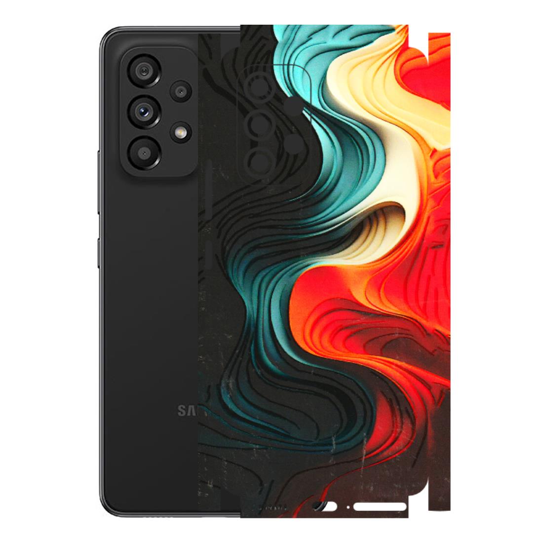 Samsung M/F/Note/Flip and C Phone Skins (All Models) - The Silky Swirl - 3D Embossed Finish (L-240) Samsung Galaxy A53 (5G)