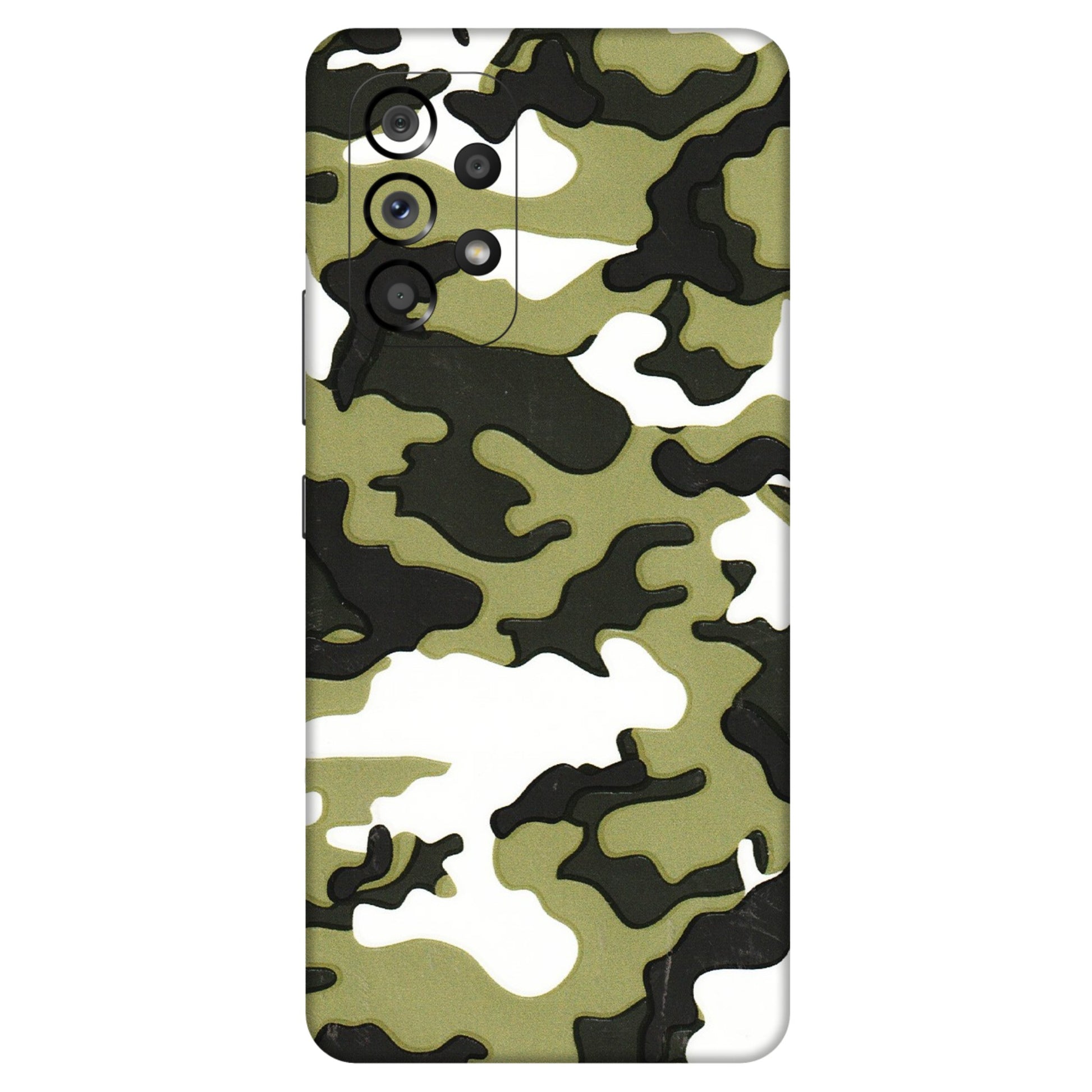 Samsung M/F/Note/Flip and C Phone Skins (All Models) - Camouflages White And Green - 3D Embossed Finish (L-243) Samsung Galaxy A53 (5G)