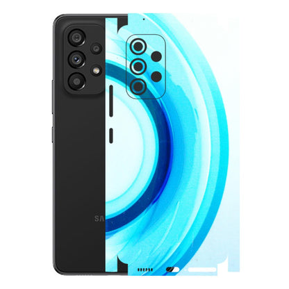 Samsung M/F/Note/Flip and C Phone Skins (All Models) - The Blue Curve - 3D Embossed Finish (L-244) Samsung Galaxy A53 (5G)