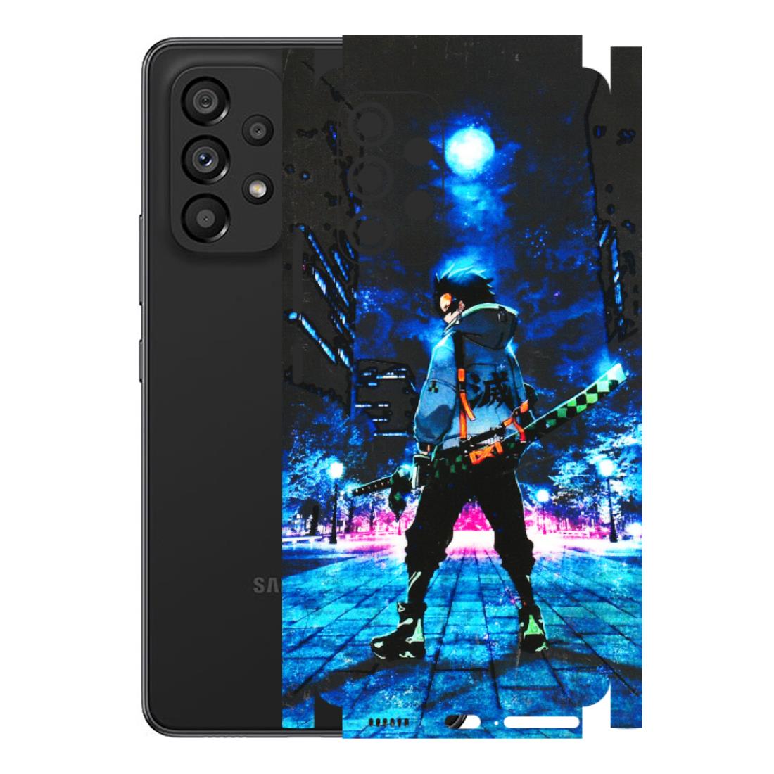 Samsung M/F/Note/Flip and C Phone Skins (All Models) - Demon Slayer Sword - 3D Embossed Finish (L-247) Samsung Galaxy A53 (5G)