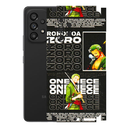Samsung M/F/Note/Flip and C Phone Skins (All Models) - One Piece Zoro - 3D Embossed Finish (L-250) Samsung Galaxy A53 (5G)