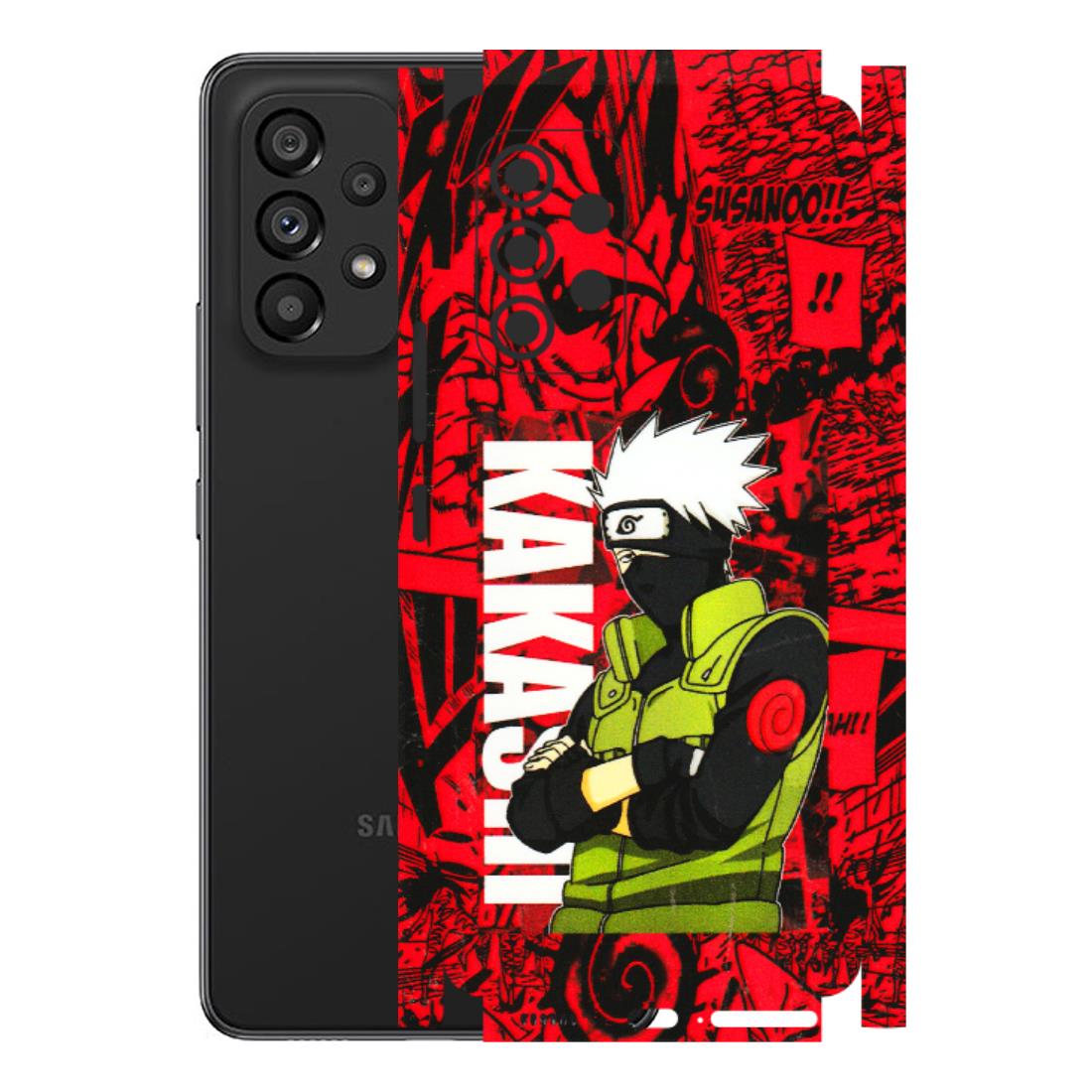 Samsung M/F/Note/Flip and C Phone Skins (All Models) - Kakashi Red Anime - 3D Embossed Finish (L-251) Samsung Galaxy A53 (5G)