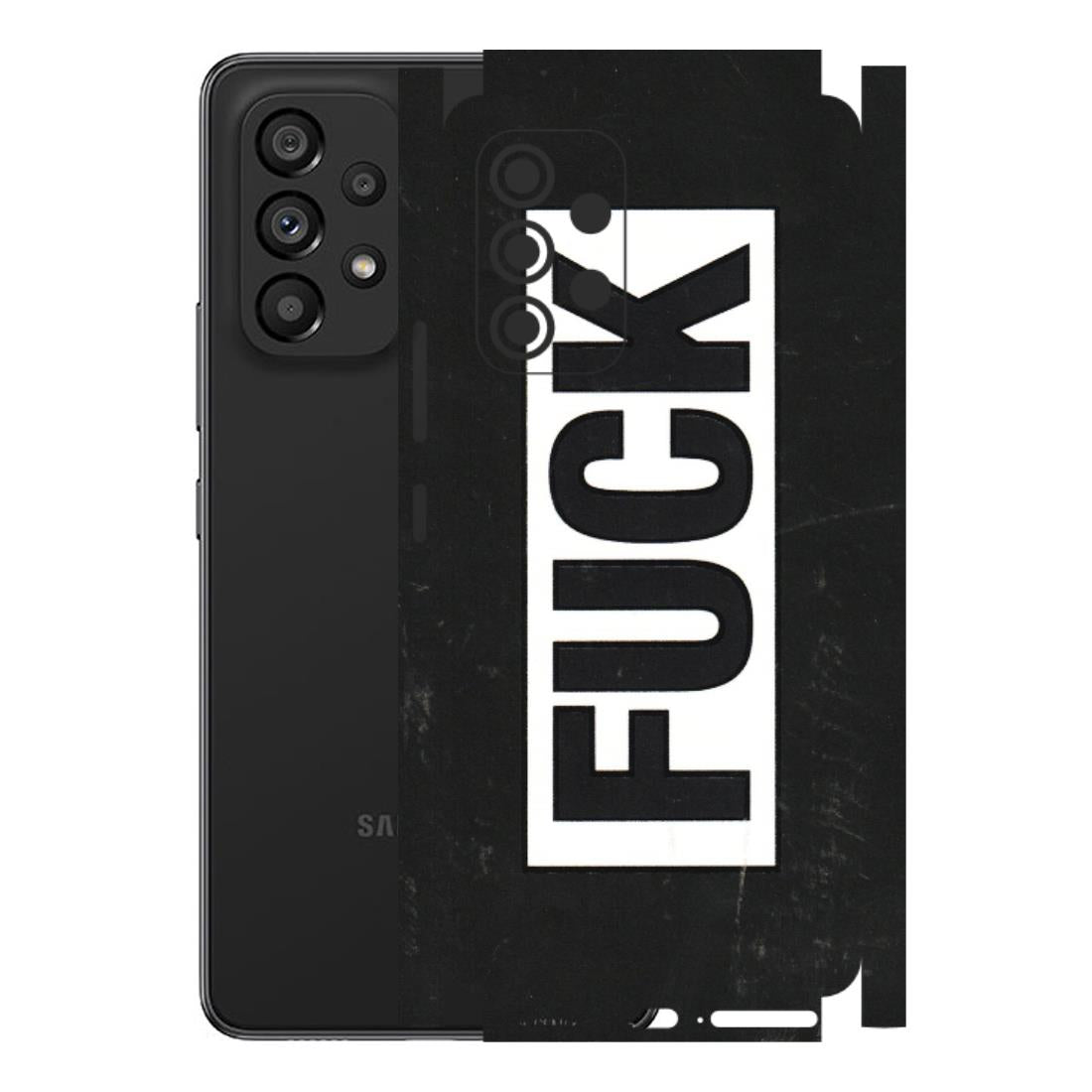 Samsung M/F/Note/Flip and C Phone Skins (All Models) - The F Word - 3D Embossed Finish (L-255) Samsung Galaxy A53 (5G)