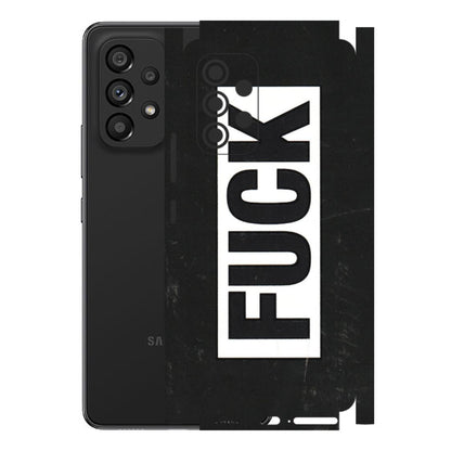 Samsung M/F/Note/Flip and C Phone Skins (All Models) - The F Word - 3D Embossed Finish (L-255) Samsung Galaxy A53 (5G)
