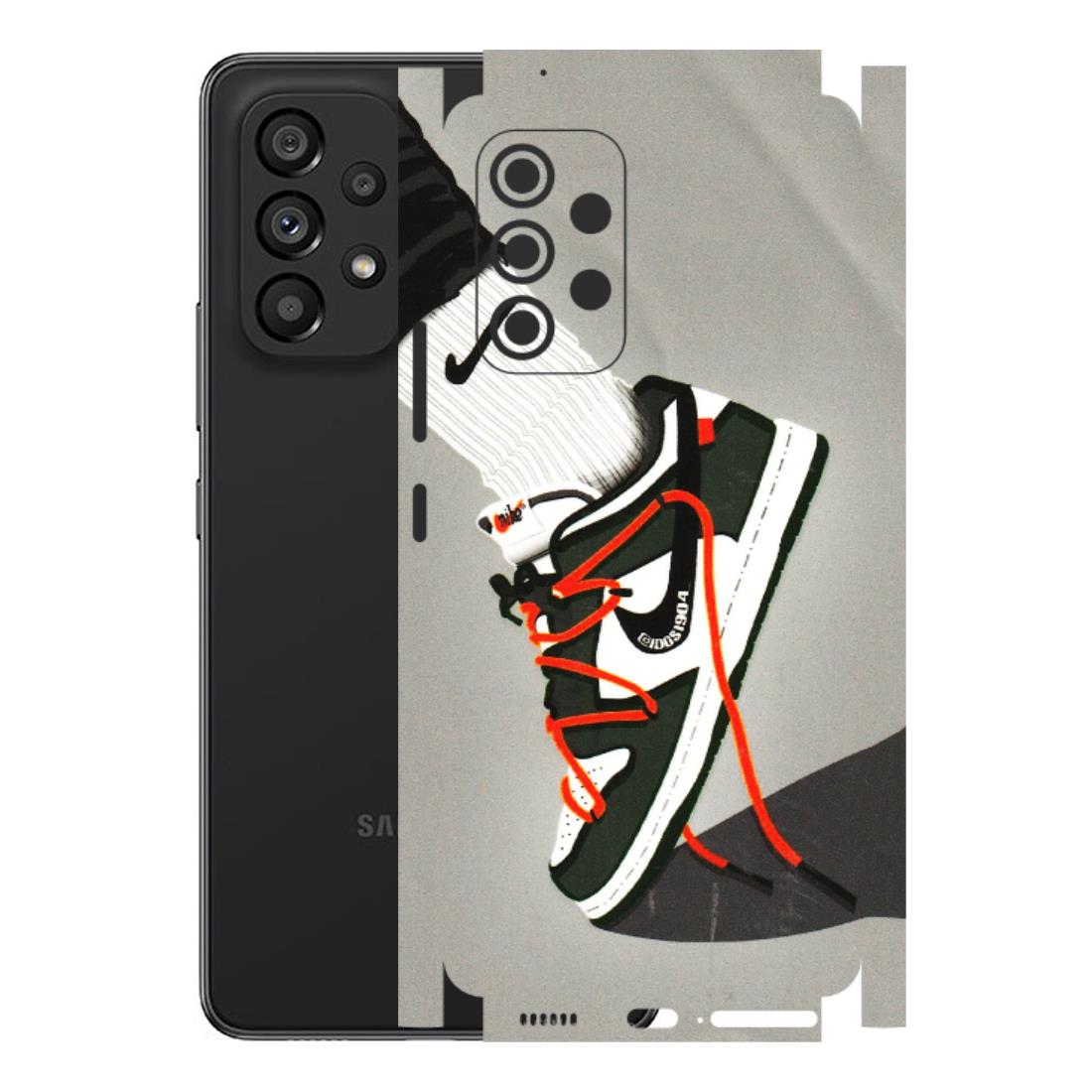 Samsung M/F/Note/Flip and C Phone Skins (All Models) - New Grey Sneaker - 3D Embossed Finish (L-261) Samsung Galaxy A53 (5G)