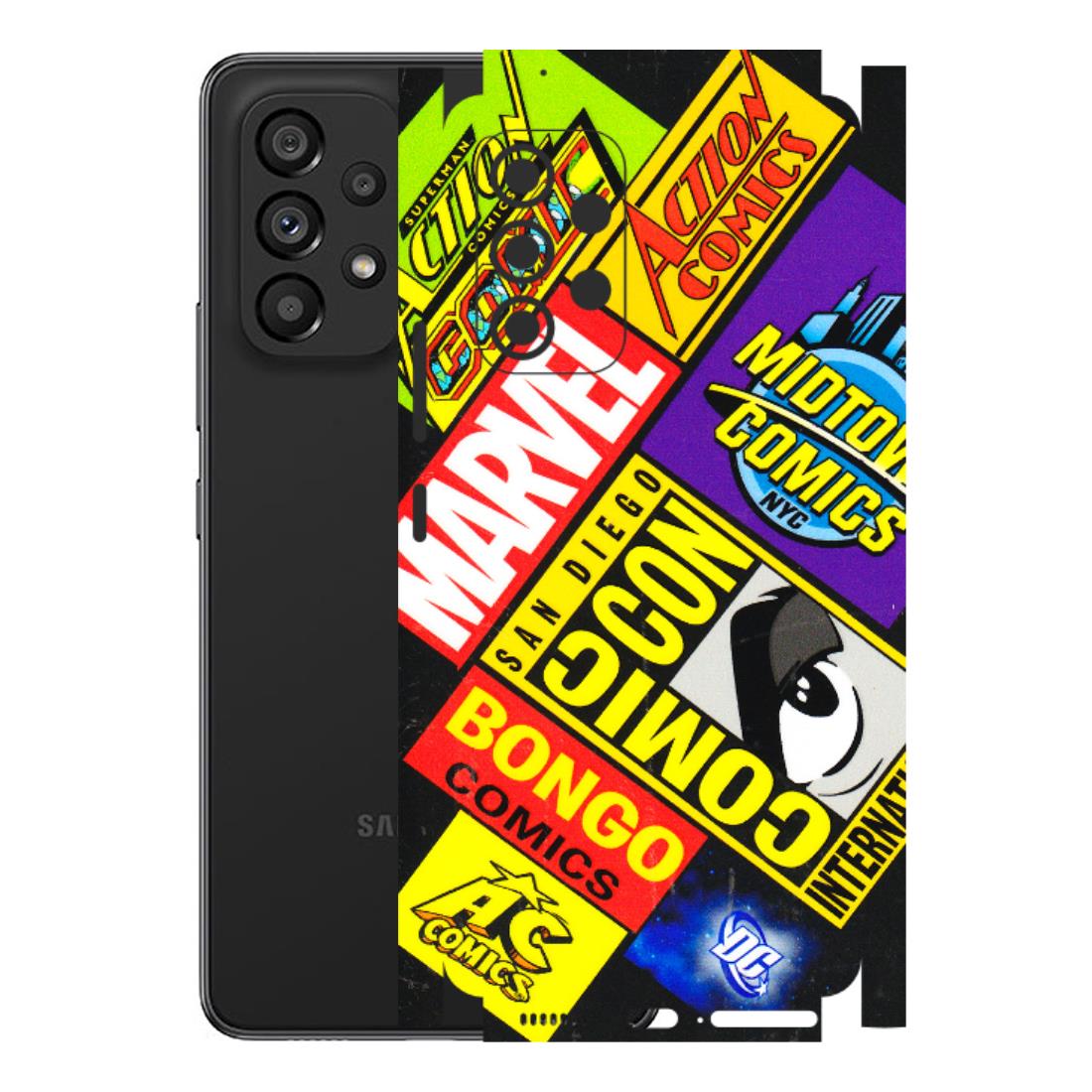 Samsung M/F/Note/Flip and C Phone Skins (All Models) - Bongo Comic Con - 3D Embossed Finish (L-325) Samsung Galaxy A53 (5G)