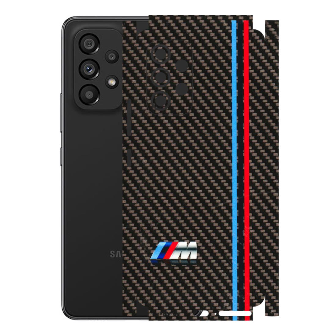 Samsung M/F/Note/Flip and C Phone Skins (All Models) - BM Carbon Fiber Feels - 3D Embossed Finish (L-38) Samsung Galaxy A53 (5G)
