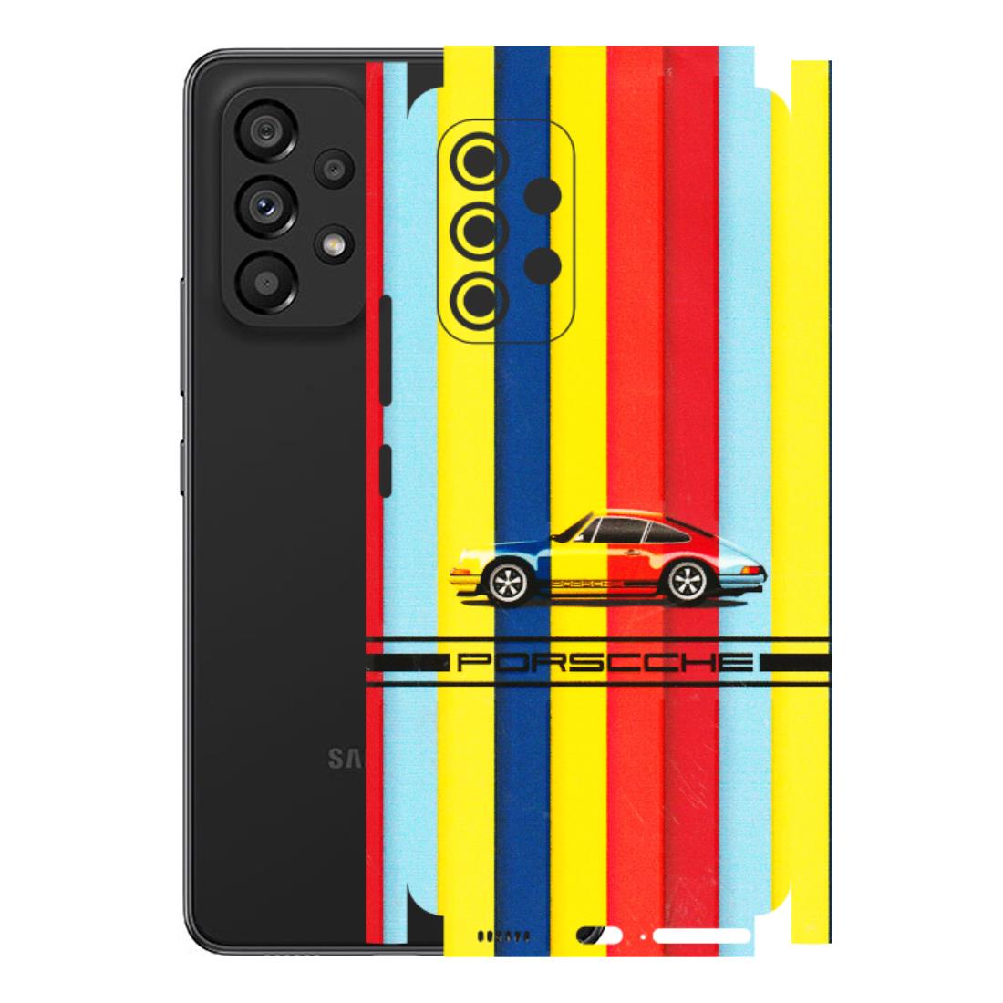 Samsung M/F/Note/Flip and C Phone Skins (All Models) - Multicolour Porche - 3D Embossed Finish (L-39) Samsung Galaxy A53 (5G)