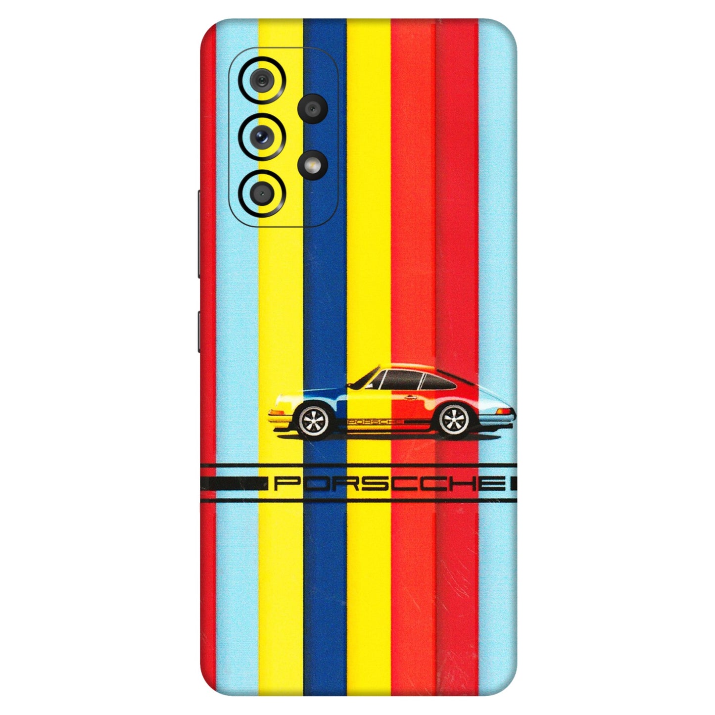 Samsung M/F/Note/Flip and C Phone Skins (All Models) - Multicolour Porche - 3D Embossed Finish (L-39) Samsung Galaxy A53 (5G)