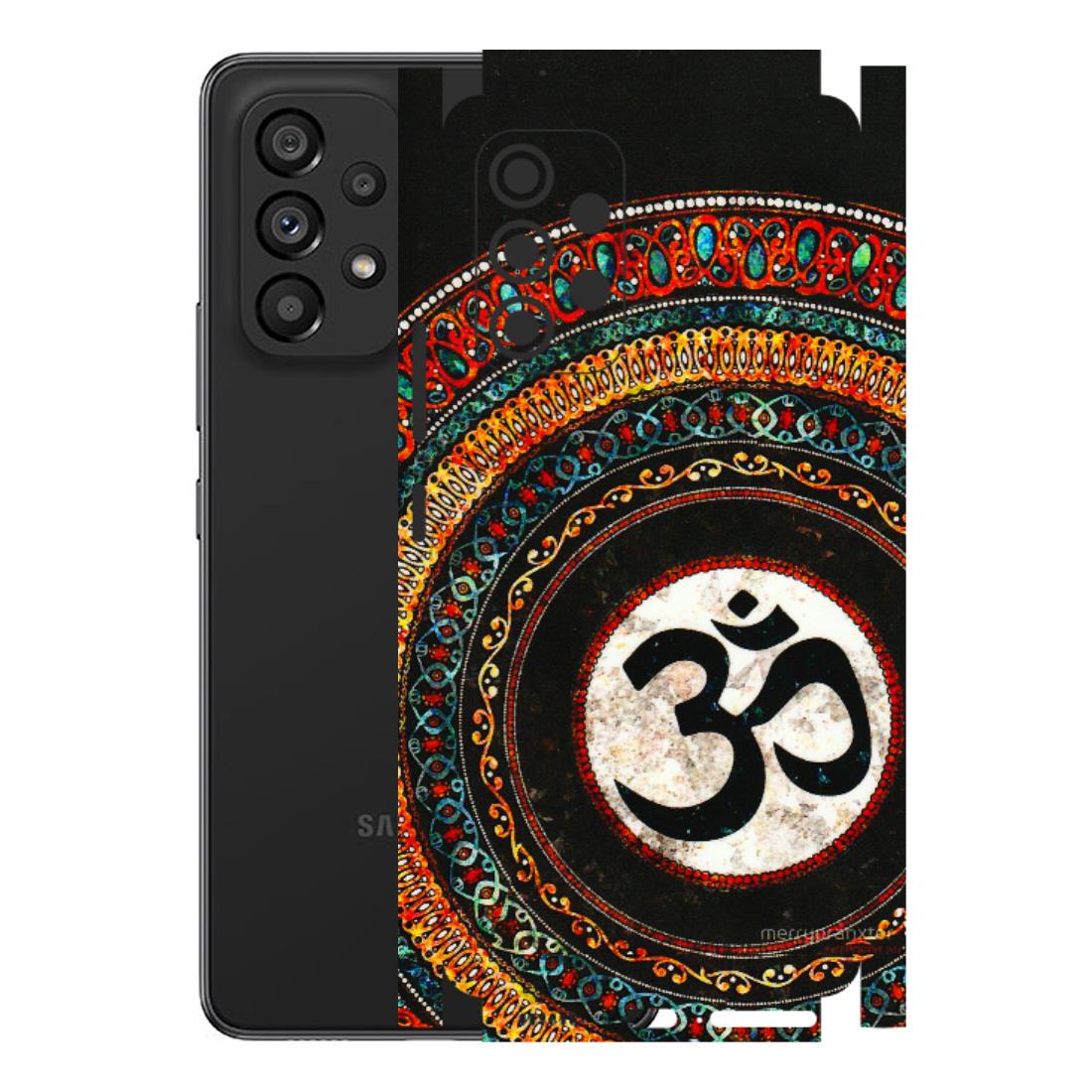 Samsung M/F/Note/Flip and C Phone Skins (All Models) - Aum Chant Abstract - 3D Embossed Finish (L-42) Samsung Galaxy A53 (5G)