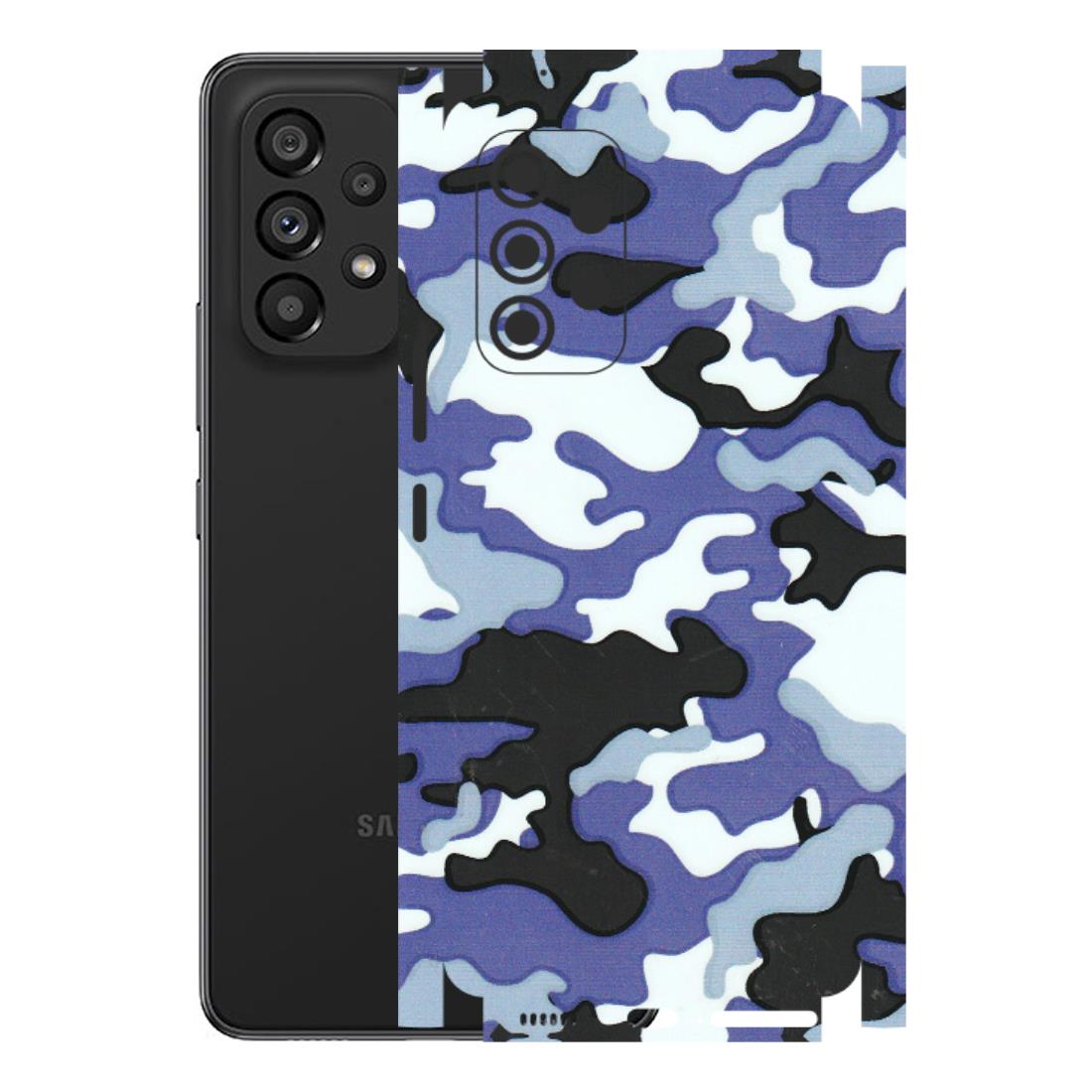 Samsung M/F/Note/Flip and C Phone Skins (All Models) - Powerfull Military Camoflauge - 3D Embossed Finish (L-49) Samsung Galaxy A53 (5G)