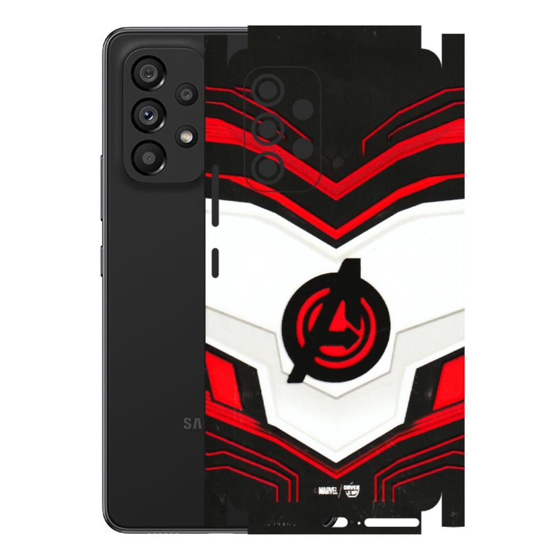 Samsung M/F/Note/Flip and C Phone Skins (All Models) - Avengers Logo - 3D Embossed Finish (L-55) Samsung Galaxy A53 (5G)