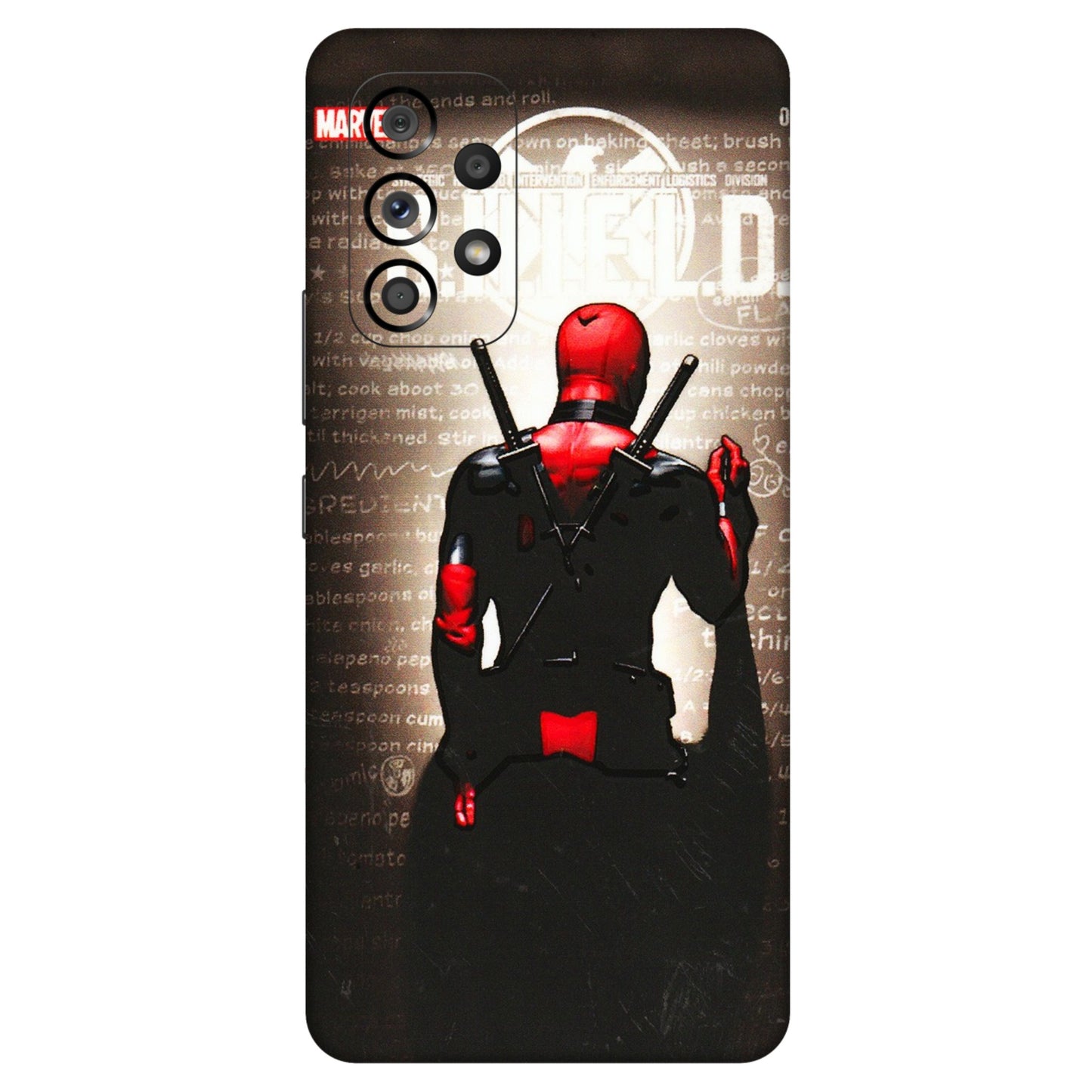 Samsung M/F/Note/Flip and C Phone Skins (All Models) - Deadpool - 3D Embossed Finish (L-56) Samsung Galaxy A53 (5G)