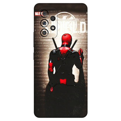 Samsung M/F/Note/Flip and C Phone Skins (All Models) - Deadpool - 3D Embossed Finish (L-56) Samsung Galaxy A53 (5G)
