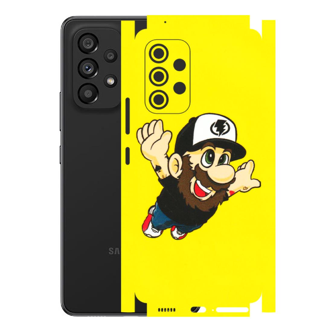 Samsung M/F/Note/Flip and C Phone Skins (All Models) - Flying Beardo - 3D Embossed Finish (L-60) Samsung Galaxy A53 (5G)