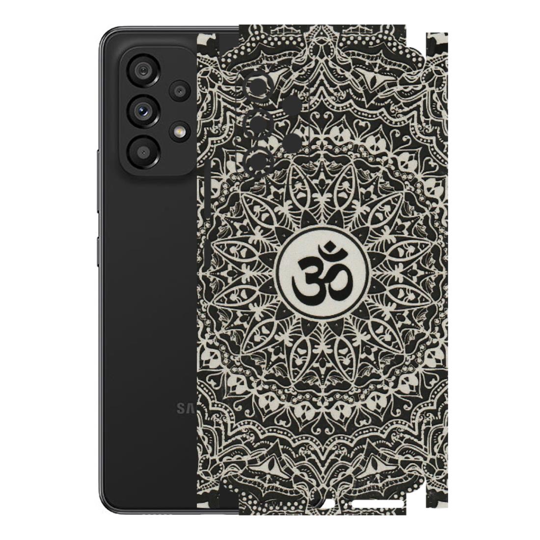 Samsung M/F/Note/Flip and C Phone Skins (All Models) - Aum Elegant Mandala - 3D Embossed Finish (L-62) Samsung Galaxy A53 (5G)