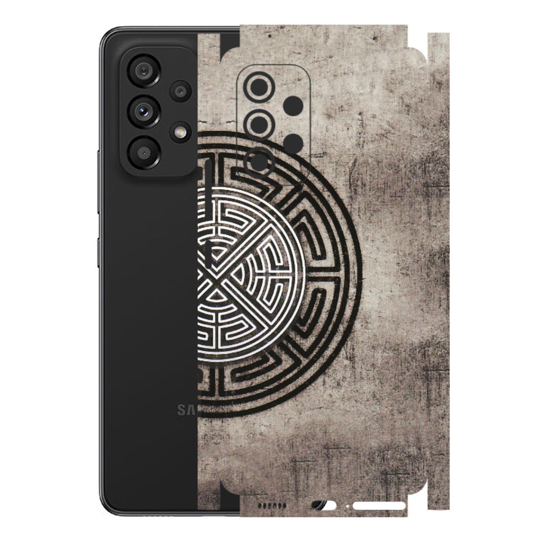 Samsung M/F/Note/Flip and C Phone Skins (All Models) - Mysterious Circular Design - 3D Embossed Finish (L-63) Samsung Galaxy A53 (5G)