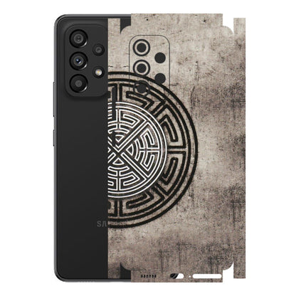 Samsung M/F/Note/Flip and C Phone Skins (All Models) - Mysterious Circular Design - 3D Embossed Finish (L-63) Samsung Galaxy A53 (5G)
