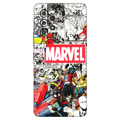 Samsung M/F/Note/Flip and C Phone Skins (All Models) - Marvel Colorful Comic - 3D Embossed Finish (L-64) Samsung Galaxy A53 (5G)
