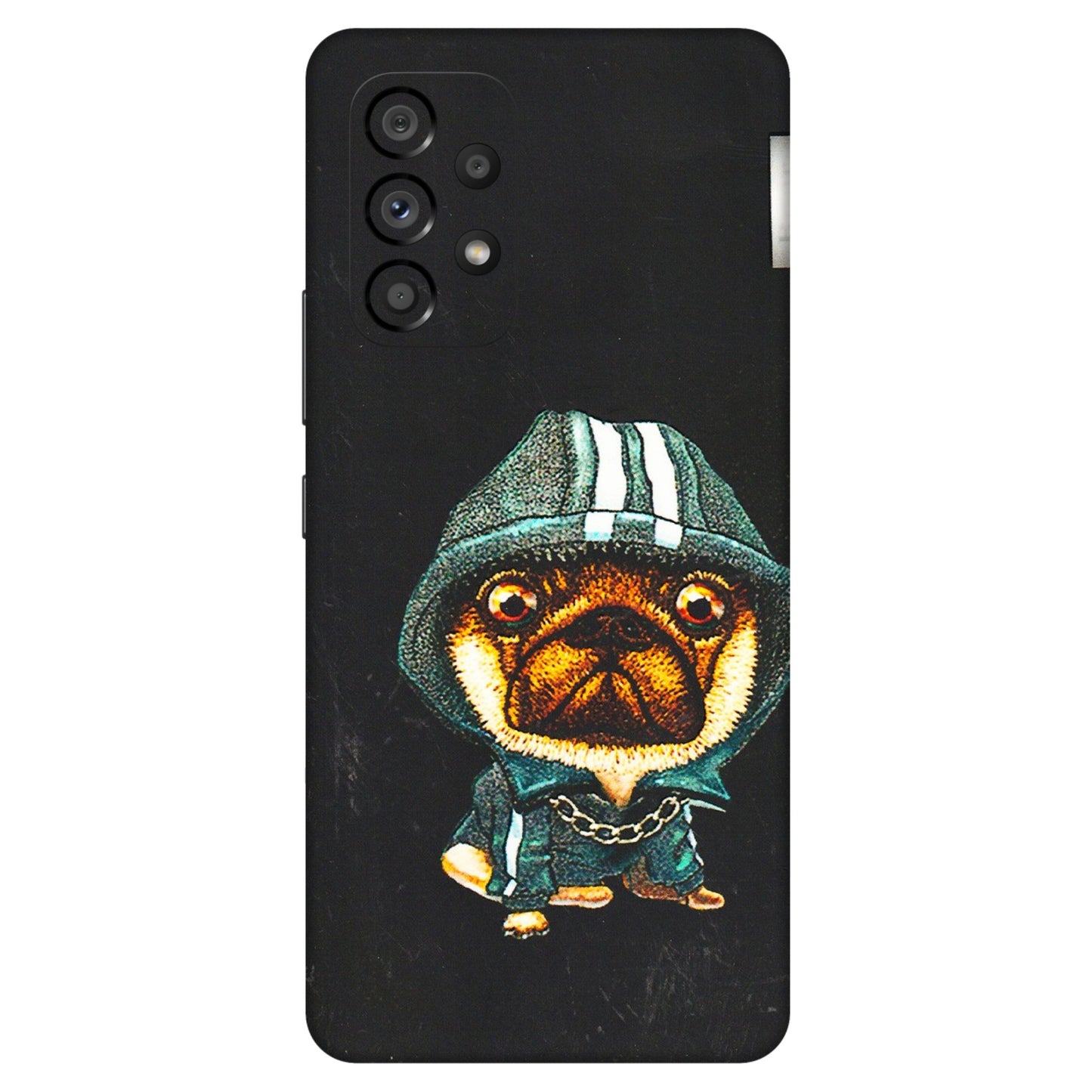 Samsung M/F/Note/Flip and C Phone Skins (All Models) - Puppy N Hoodie - 3D Embossed Finish (L-90) Samsung Galaxy A53 (5G)