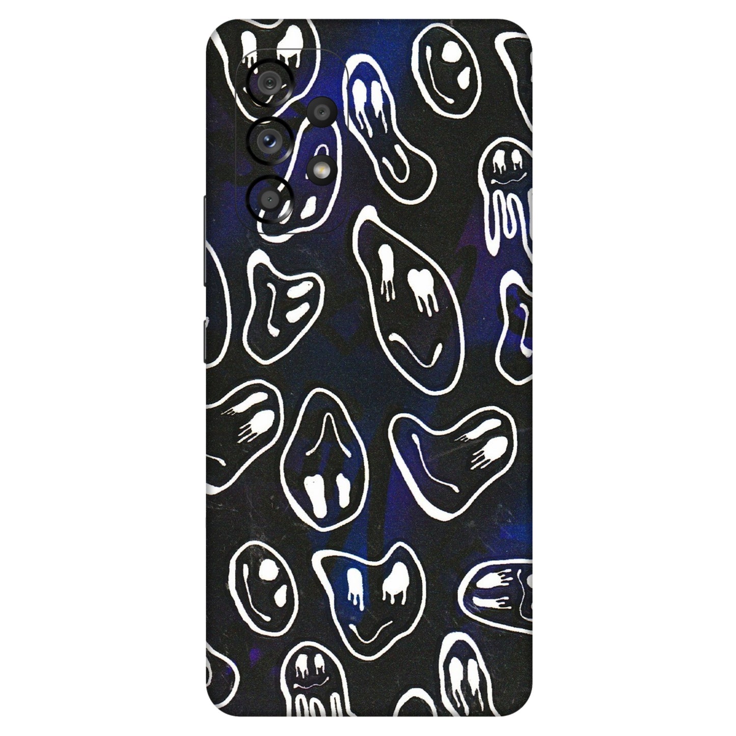 Samsung M/F/Note/Flip and C Phone Skins (All Models) - Distorted Smileys - 3D Embossed Finish (L-92) Samsung Galaxy A53 (5G)
