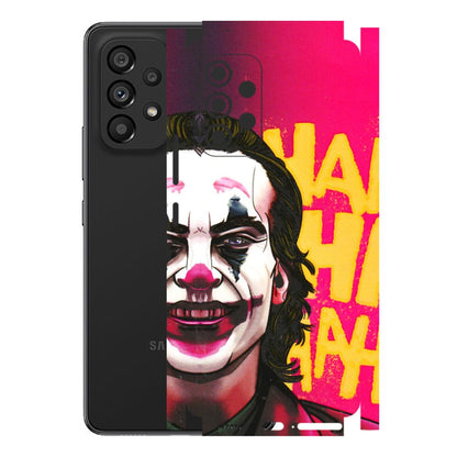 Samsung M/F/Note/Flip and C Phone Skins (All Models) - Joker Evil Laugh - 3D Embossed Finish (L-97) Samsung Galaxy A53 (5G)
