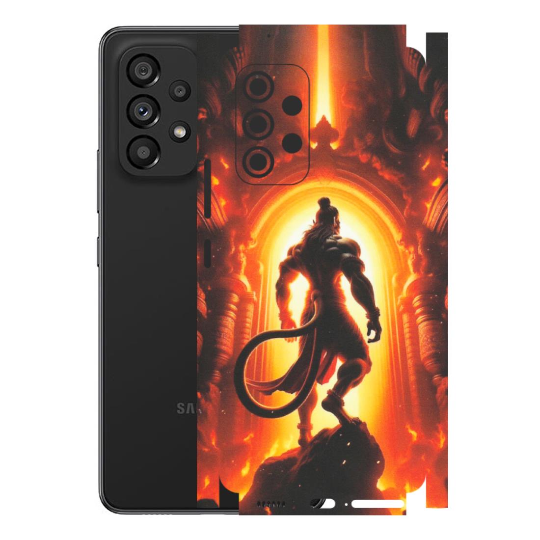 Samsung M/F/Note/Flip and C Phone Skins (All Models) - HanumanJi - Matte Finish (M-06) Samsung Galaxy A53 (5G)