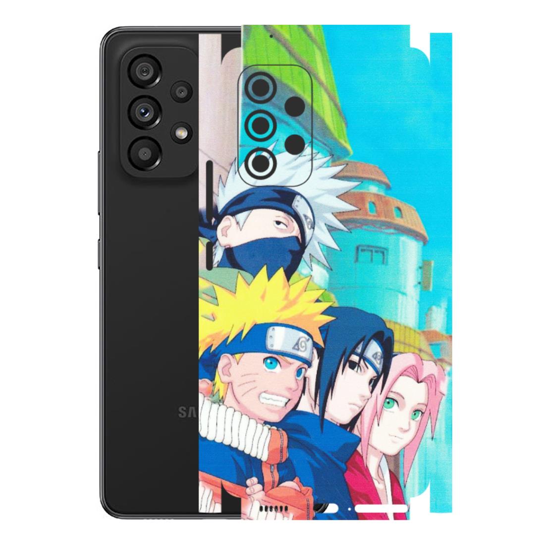 Samsung M/F/Note/Flip and C Phone Skins (All Models) - Team Minato And Kakashi - Matte Finish (M-101) Samsung Galaxy A53 (5G)