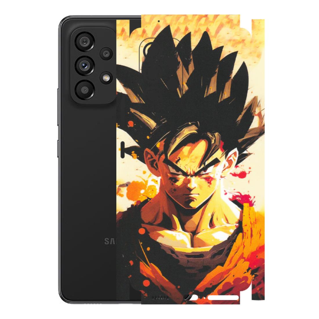 Samsung M/F/Note/Flip and C Phone Skins (All Models) - Angry Goku - Matte Finish (M-12) Samsung Galaxy A53 (5G)