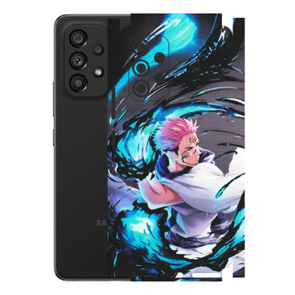 Samsung M/F/Note/Flip and C Phone Skins (All Models) - New Jujutsu Kaisen Grey Blue Anime - Matte Finish (M-127) Samsung Galaxy A53 (5G)