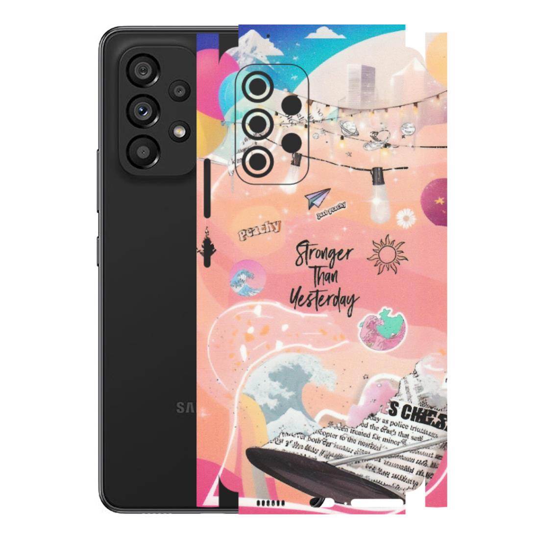 Samsung M/F/Note/Flip and C Phone Skins (All Models) - Stronger Then Yesterday - Matte Finish (M-128) Samsung Galaxy A53 (5G)
