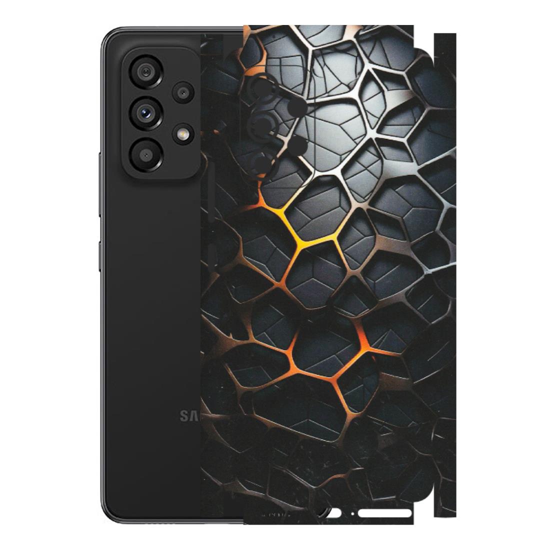 Samsung M/F/Note/Flip and C Phone Skins (All Models) - New Abstract Graphite Tiles - Matte Finish (M-130) Samsung Galaxy A53 (5G)
