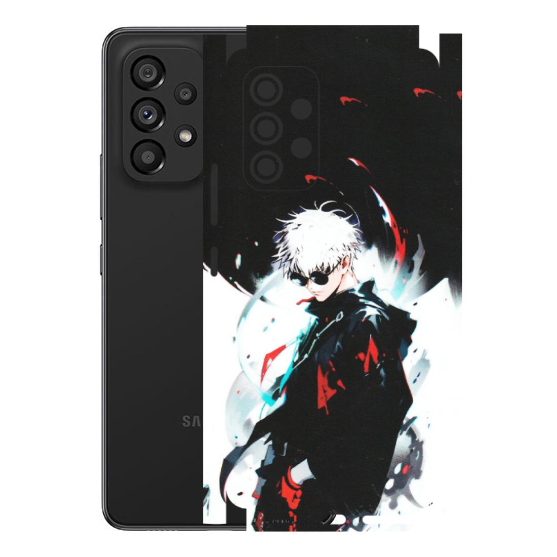 Samsung M/F/Note/Flip and C Phone Skins (All Models) - Gojo Powerful Charater Kaisen Anime - Matte Finish (M-144) Samsung Galaxy A53 (5G)