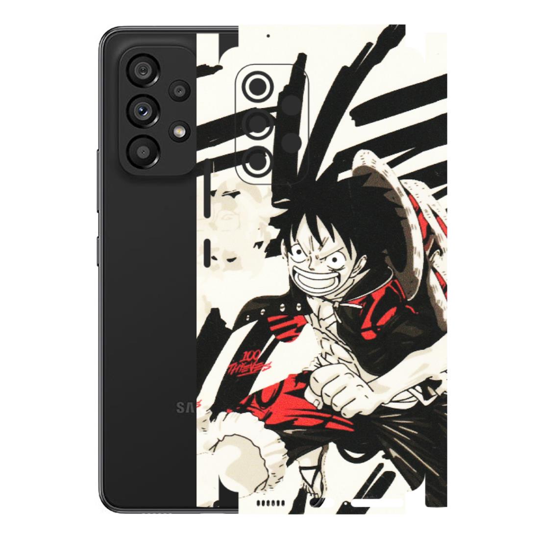 Samsung M/F/Note/Flip and C Phone Skins (All Models) - Monkey D.Luffy Manga Anime - Matte Finish (M-145) Samsung Galaxy A53 (5G)
