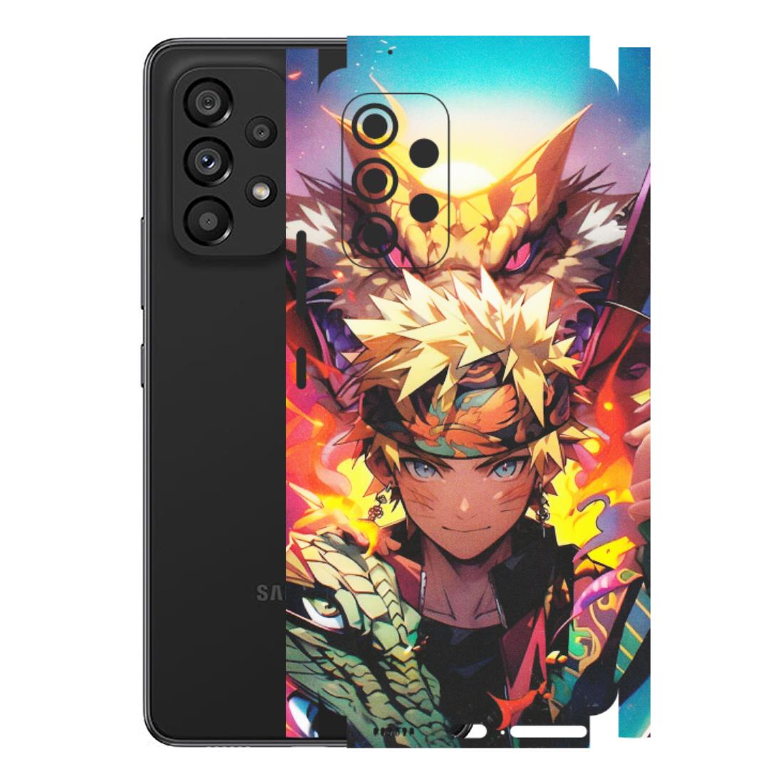 Samsung M/F/Note/Flip and C Phone Skins (All Models) - Angry Naruto Anime - Matte Finish (M-148) Samsung Galaxy A53 (5G)