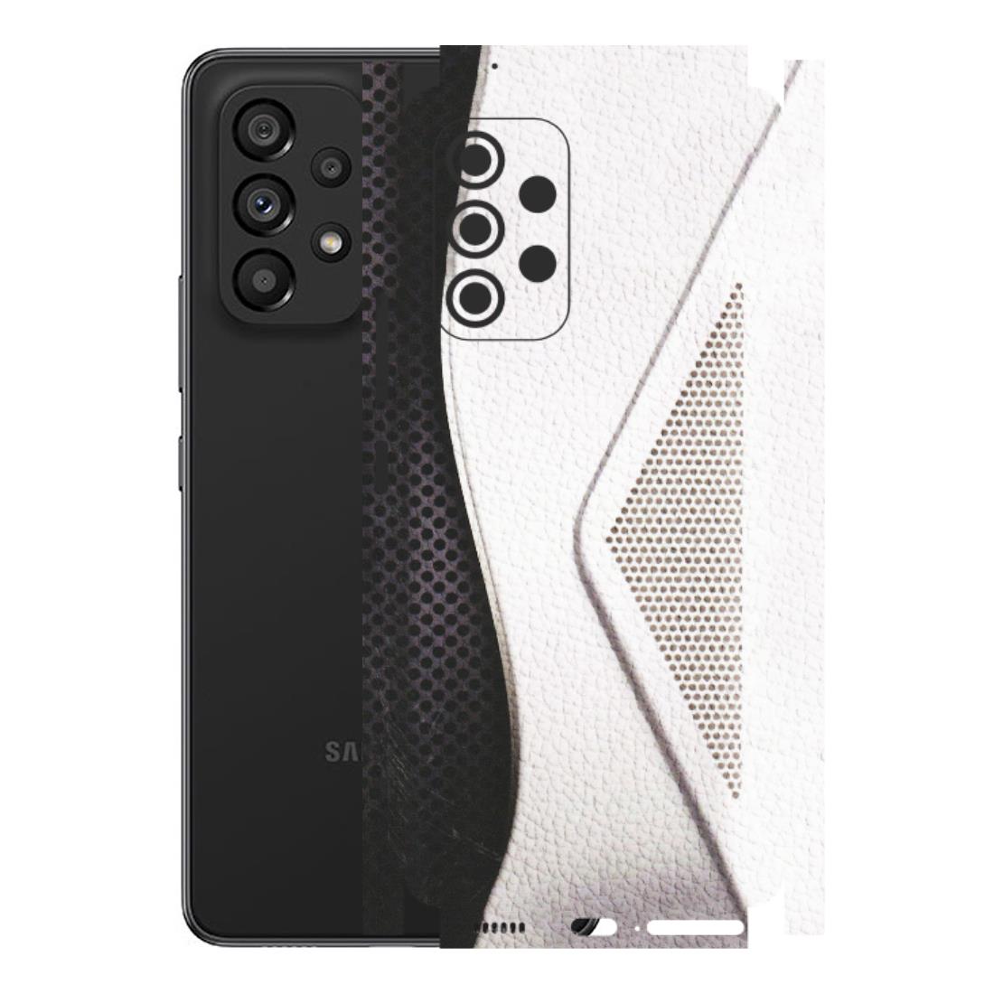 Samsung M/F/Note/Flip and C Phone Skins (All Models) - Black And White Iconic Convoy - Matte Finish (M-149) Samsung Galaxy A53 (5G)