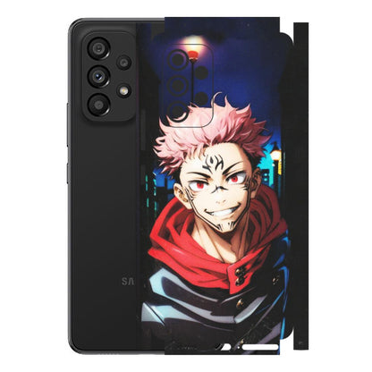 Samsung M/F/Note/Flip and C Phone Skins (All Models) - Yuji Itadori Funny Face Anime - Matte Finish (M-152) Samsung Galaxy A53 (5G)
