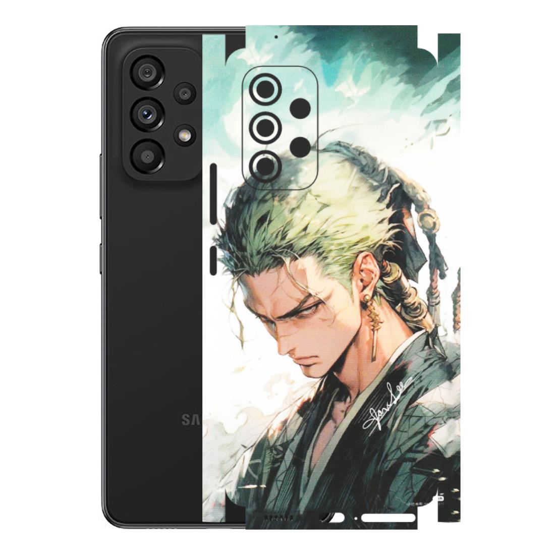 Samsung M/F/Note/Flip and C Phone Skins (All Models) - Pirate Hunter One Piece Anime - Matte Finish (M-157) Samsung Galaxy A53 (5G)