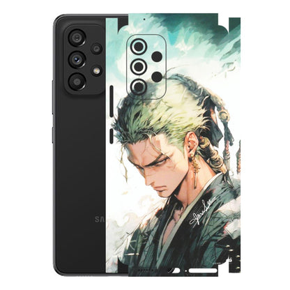Samsung M/F/Note/Flip and C Phone Skins (All Models) - Pirate Hunter One Piece Anime - Matte Finish (M-157) Samsung Galaxy A53 (5G)