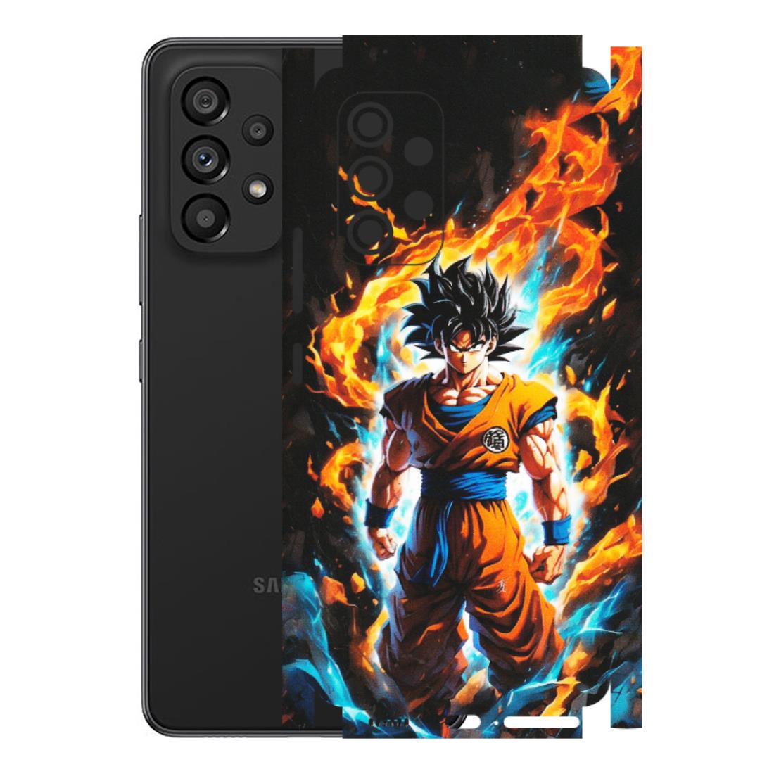 Samsung M/F/Note/Flip and C Phone Skins (All Models) - Goku Transformation Anime - Matte Finish (M-159) Samsung Galaxy A53 (5G)
