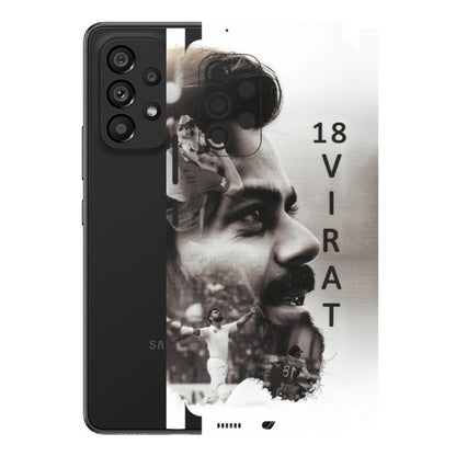Samsung M/F/Note/Flip and C Phone Skins (All Models) - Virat Kohli Cricketer - Matte Finish (M-163) Samsung Galaxy A53 (5G)